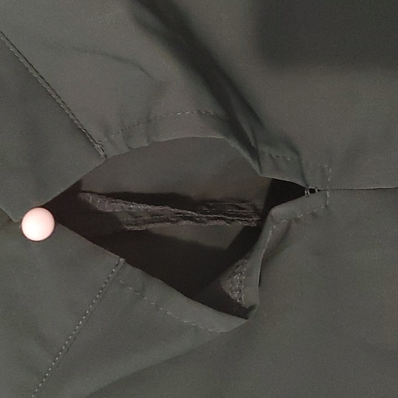 Chiffon Crop Top Blouse Women's XL Emerald Green Long Sleeve Coquette Girl Y2K - Picture 8 of 9